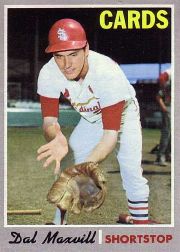 1970 Topps Baseball Cards      503     Dal Maxvill